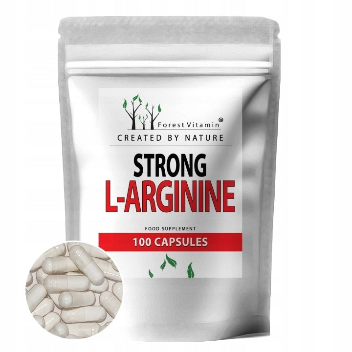 L-Arginine 500mg 100 capsules WITHOUT ADDITIVES PUMP HEART PRESSURE AAKG STRENGTH