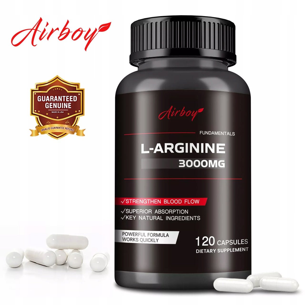 L-Arginine - Nitrogen Oxide Booster, Energy Support and Endurance... EAN (GTIN) 074283235442