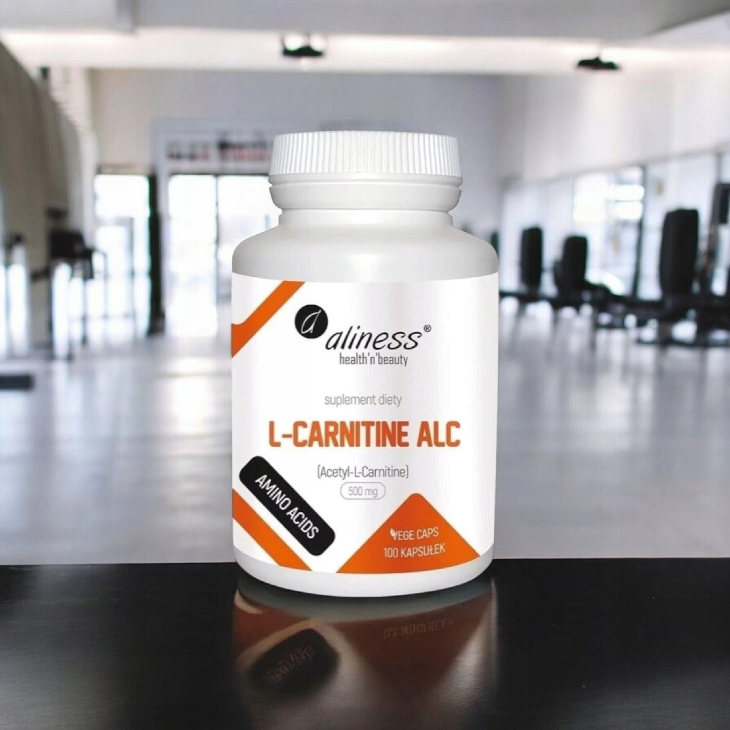 L-CARNITINE ACETYL 500mg CONCENTRATION MEMORY ENERGY 2x 100 caps ALINESS Expiration date at least six months from the date of purchase