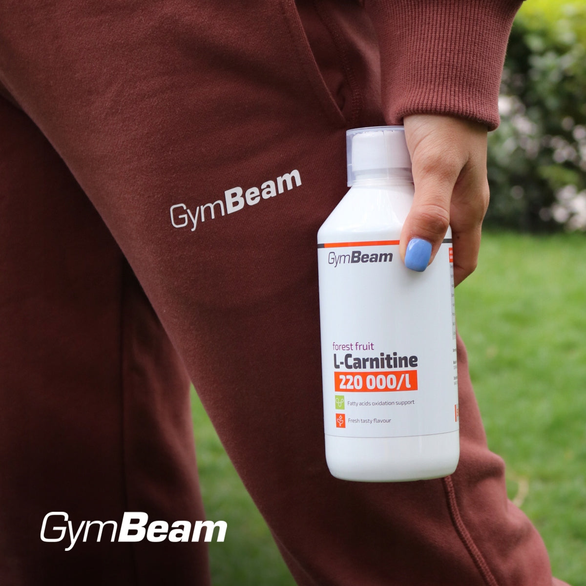 L-CARNITINE FAT BURNER SLIMMING - GymBeam 1000 ml tropical fruits Packaging status original