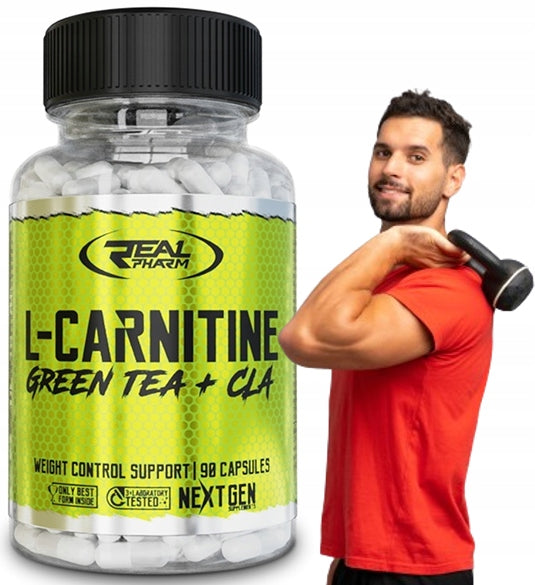L CARNITINE FAT REDUCER Real Pharm L-carnitine Green Tea & CLA 90caps