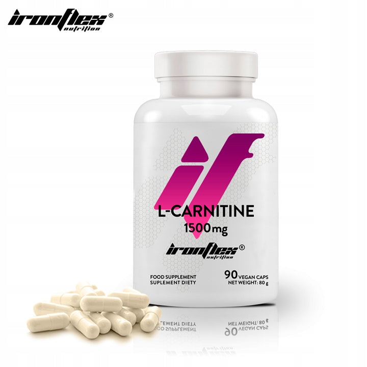 L-Carnitine 1500mg IronFlex L-CARNITINE 90caps Fat Burner SLIMMING Packaging status original