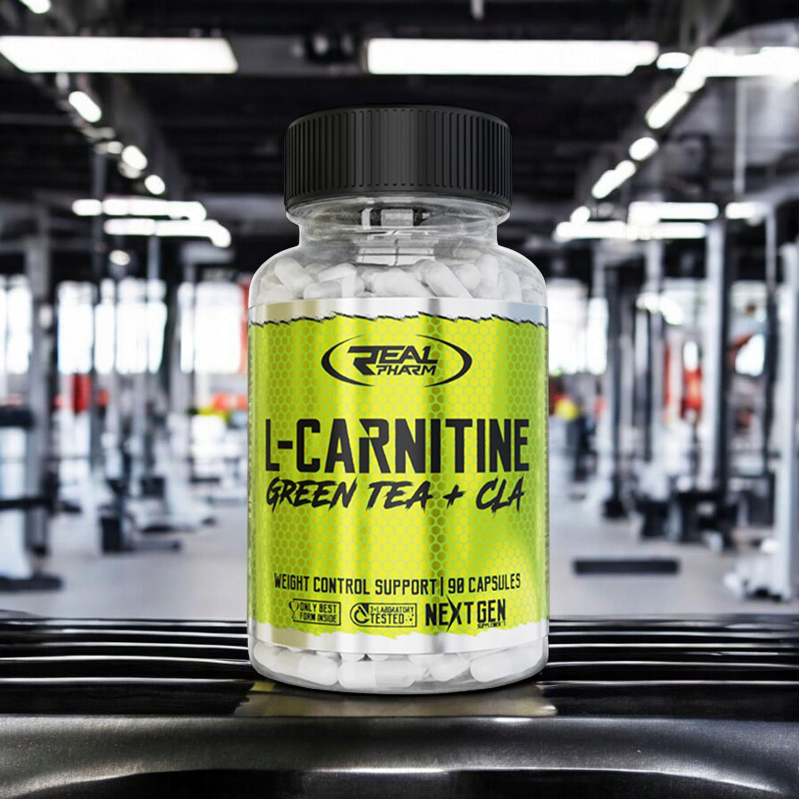 L-Carnitine CLA Green Tea slimming fat burning 90 kaps REAL PHARM Manufacturer code 1000007961