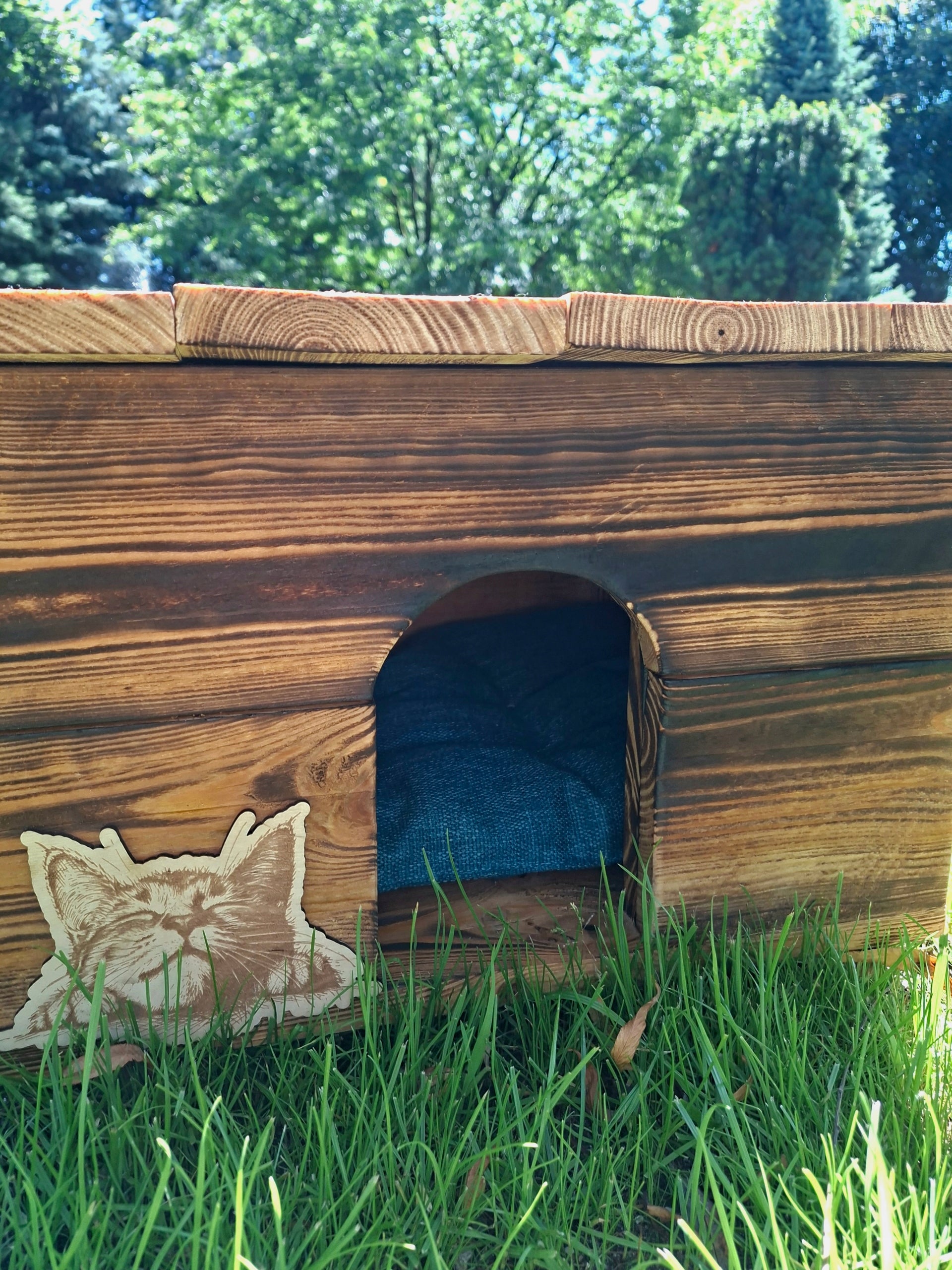 L Cat Booth Pillow Kind bed