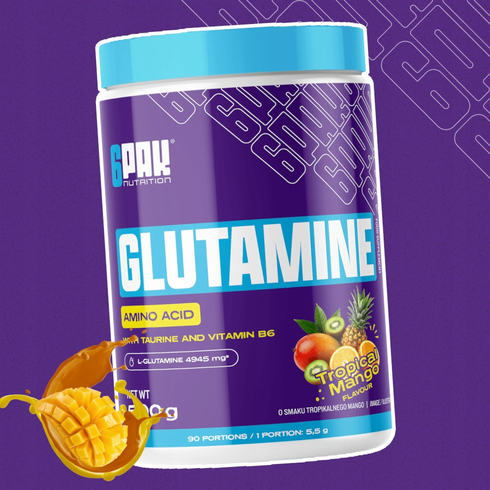 L-GLUTAMINE 500 g + Vitamin B6 Protein Metabolism After Training Amino Acid Packaging status original