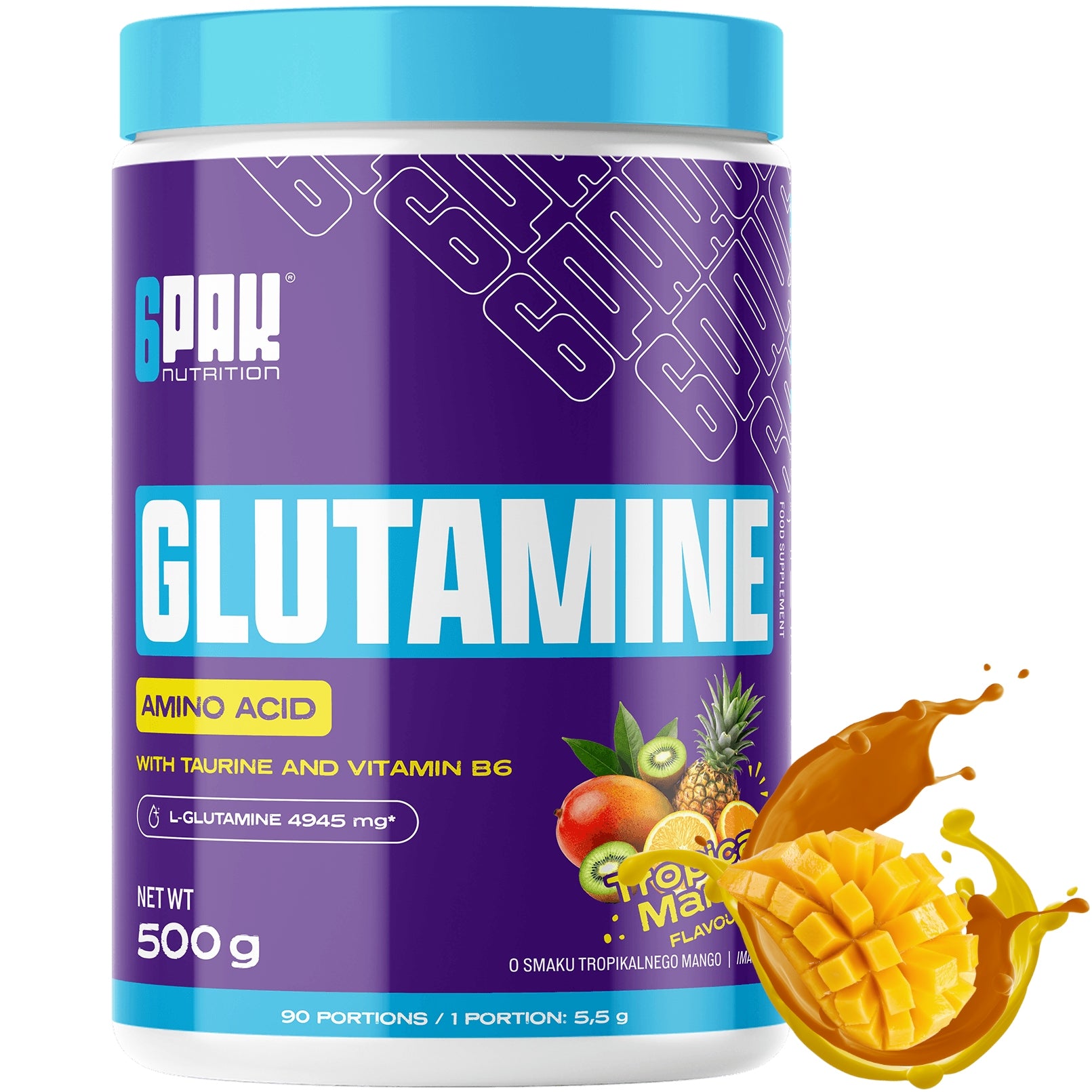 L-GLUTAMINE 500 g + Vitamin B6 Protein Metabolism After Training Amino Acid