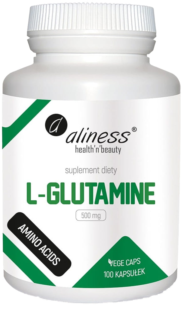 L-Glutamine 500 mg 100 kaps Aliness Amino Acids Regeneration EAN (GTIN) 5903242580789