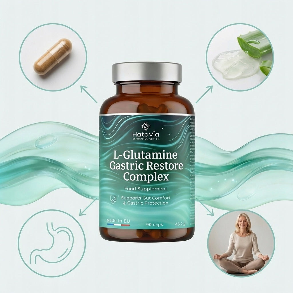 L-Glutamine Gastric Restore Complex 90 caps. L-glutamine zinc aloe vera Manufacturer code 8593085151610