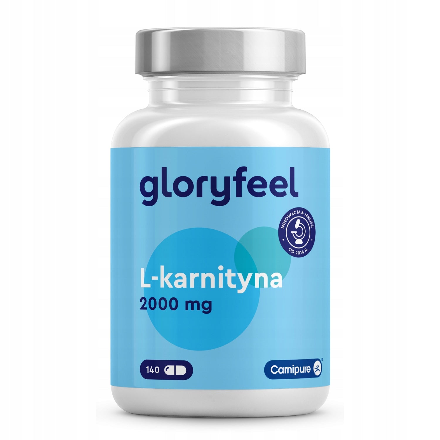 L-KARNITYNA 2000 MG 140 kaps SPALACZ REDUKCJA ODCHUDZANIE gloryfeel