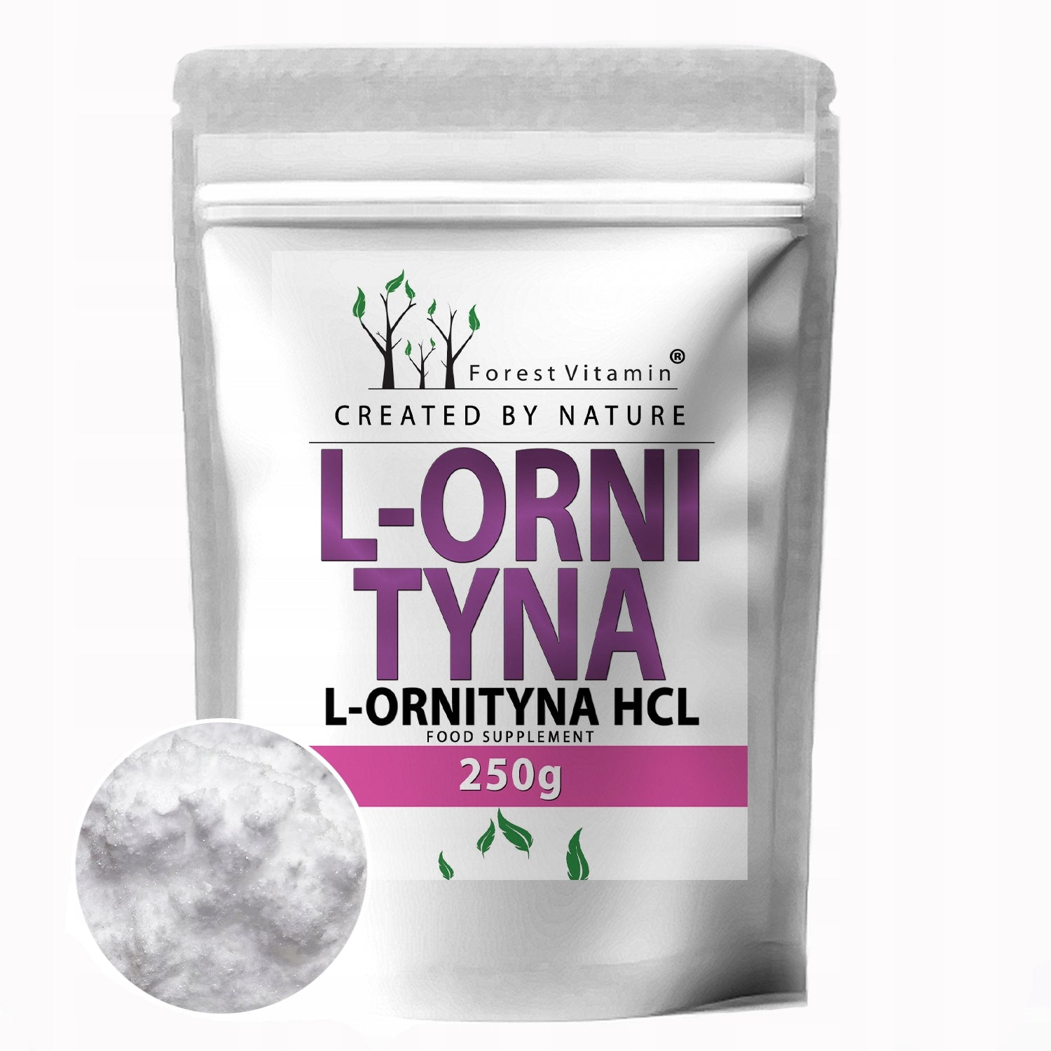 L-Ornithine 250g L-ornithine hydrochloride PURE LIVER HEALTHY SLEEP EAN (GTIN) 5904890312203