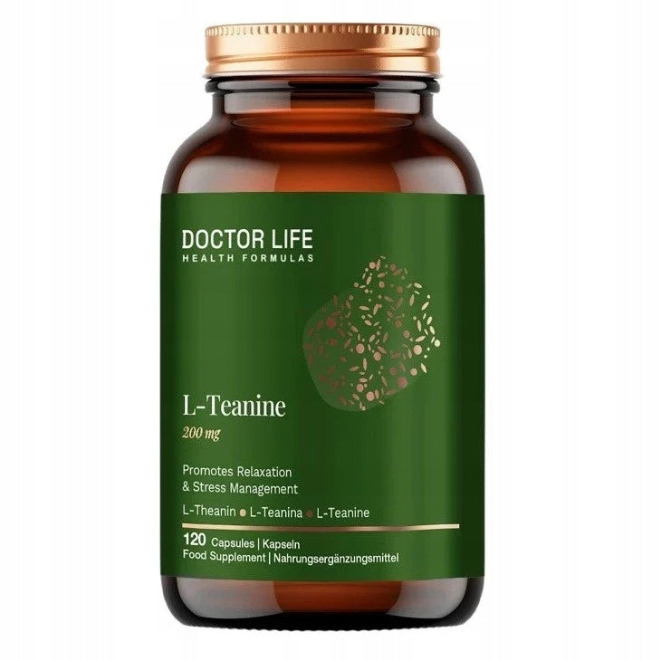 L-Theeanine 200mg dietary supplement 120 kaps.