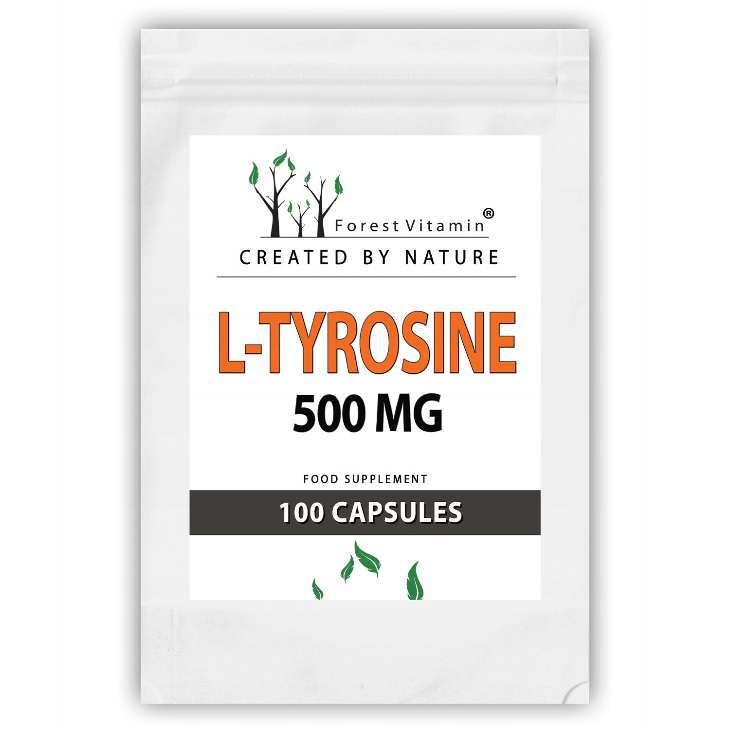 L-Tyrosine 100caps 500mg AMINO ACIDS MEMORY FOCUS CONCENTRATION Brand Forest Vitamin