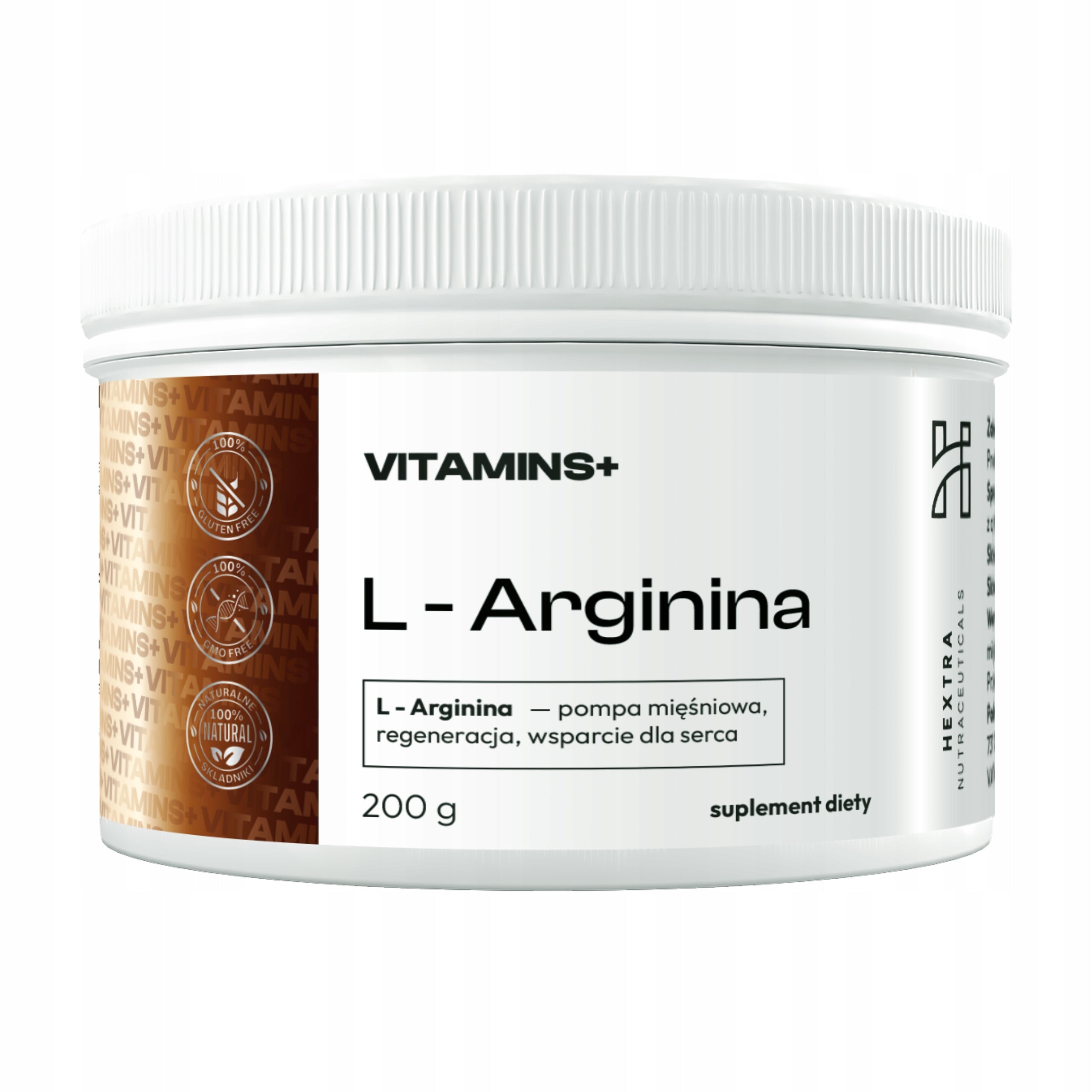 L-arginine 200g - muscle pump, regeneration, heart support