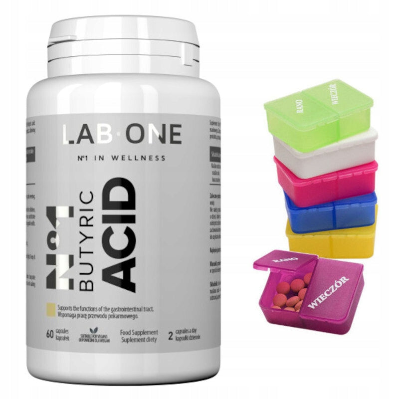 LAB ONE N°1 BUTYRIC ACID 60 SODIUM BUTYRATE BUTYRIC ACID 60 kaps. + FREEBIE