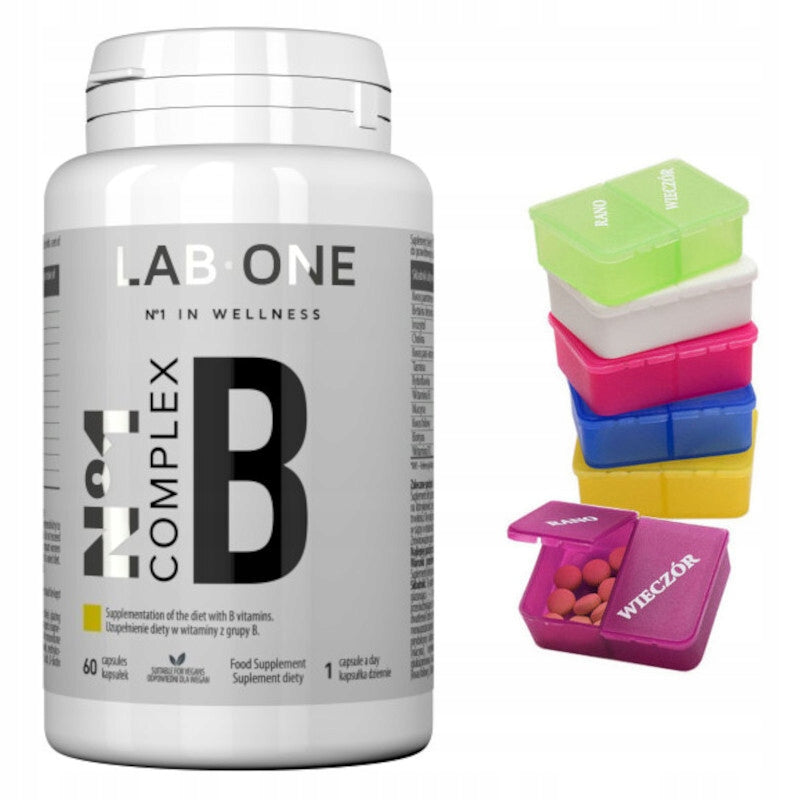 LAB ONE N°1 COMPLEX B Vitamin B Complex 60 kaps. + FREEBIE