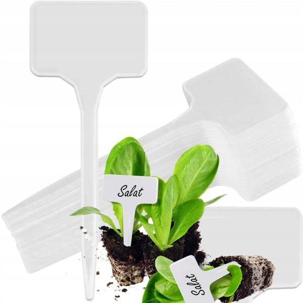 LABEL PLATE MARKERS FOR DESCRIBING PLANTS OF SEEDLINGS 50PCS/SET