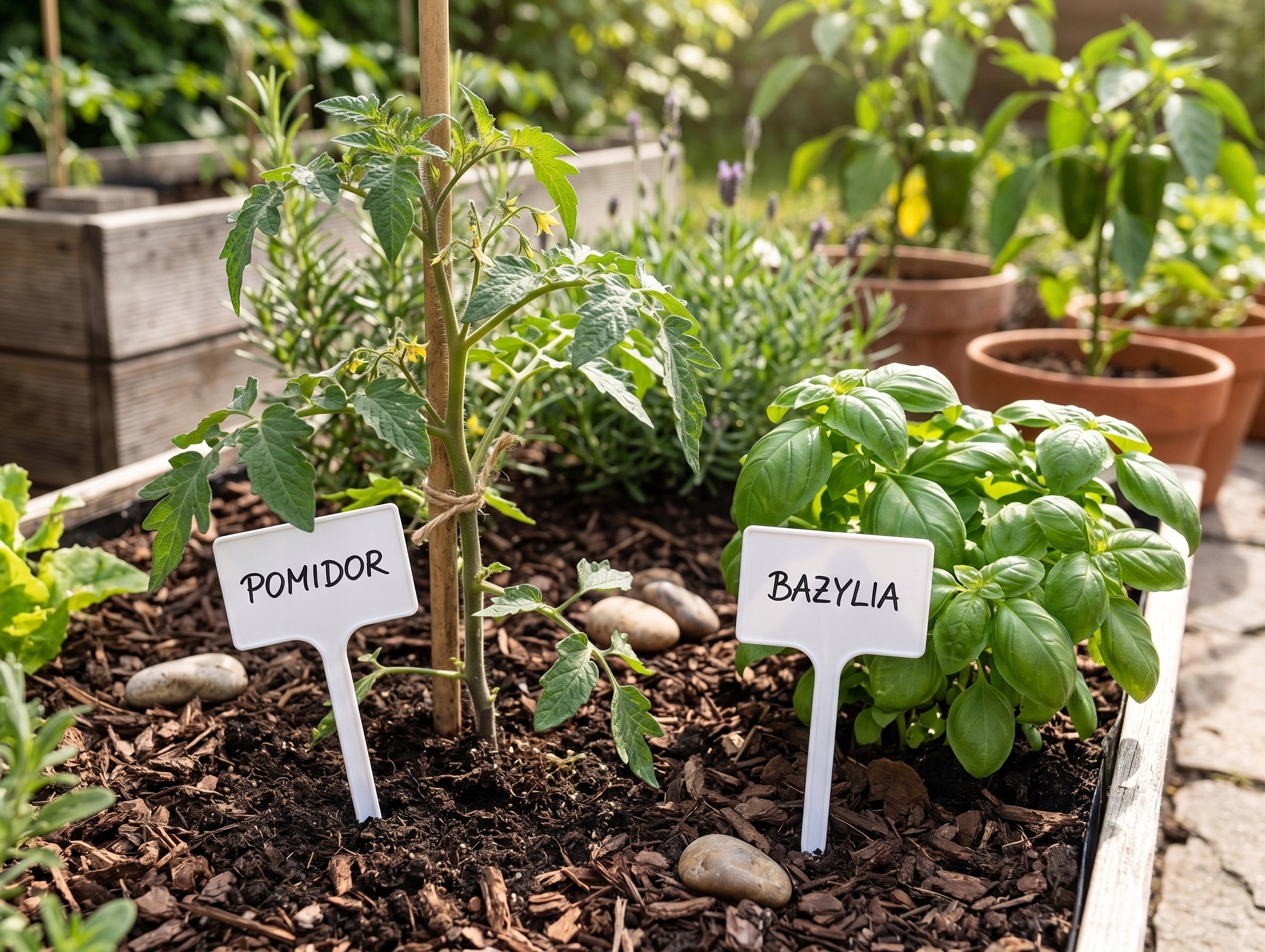 LABEL PLATES FOR VEGETABLE PLANTS CULTIVATION MARKING WHITE 50 pcs. Number of pieces 51 pcs