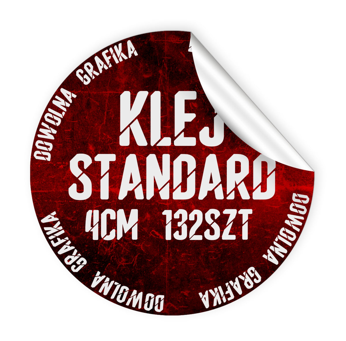 LABEL STICKERS WITH YOUR LOGO ROUND ADVERTISING COLORFUL 4CM 132PCS