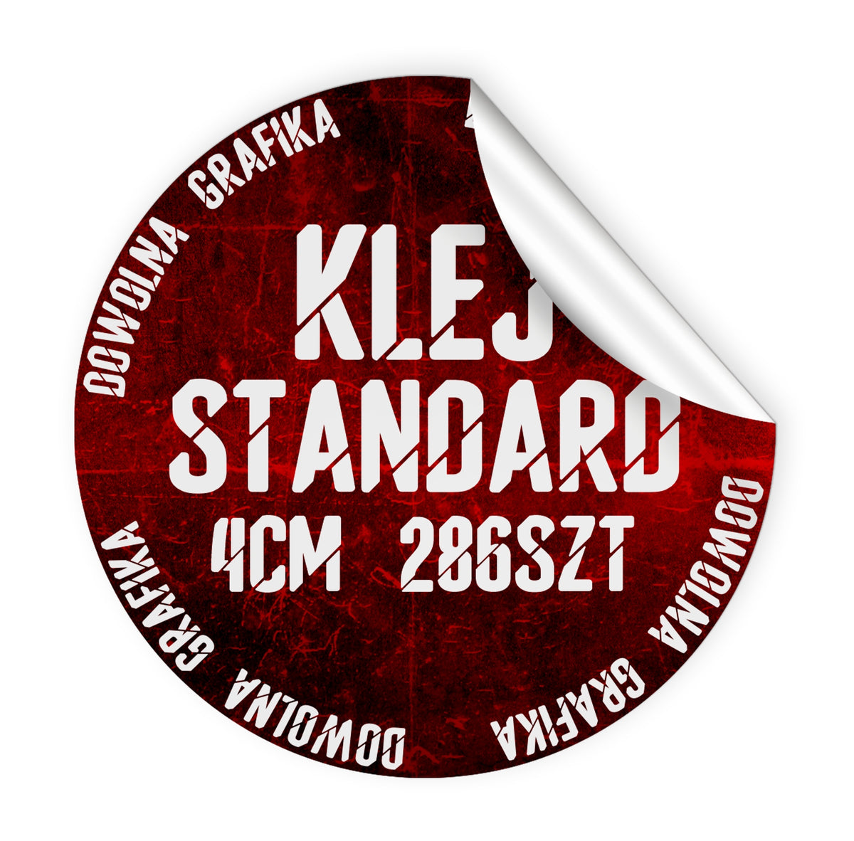 LABEL STICKERS WITH YOUR LOGO ROUND ADVERTISING COLORFUL 4CM 286PCS