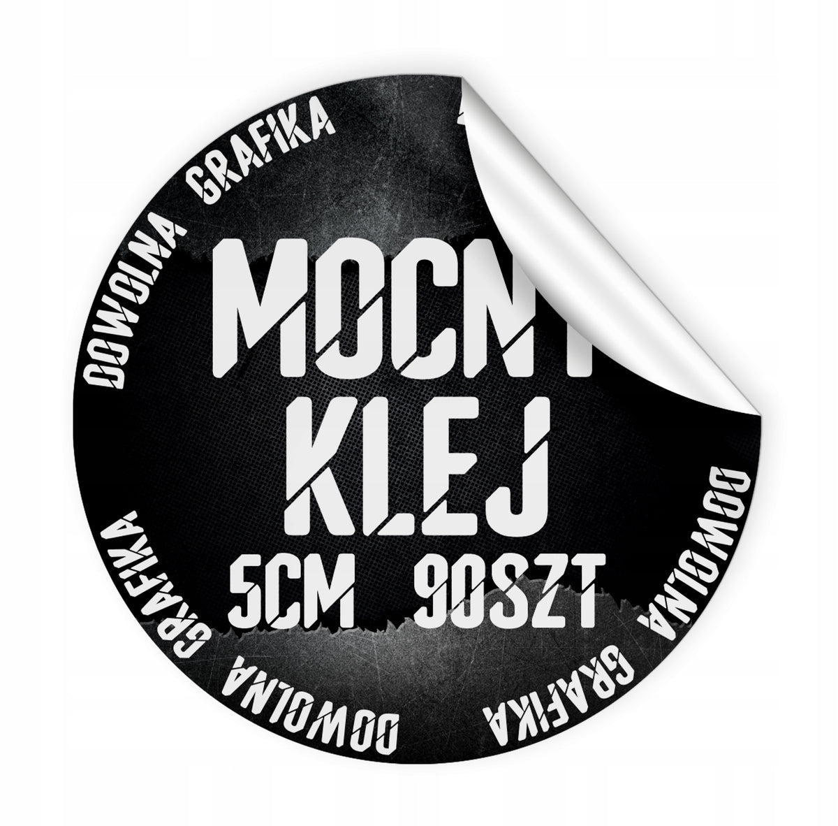 LABEL STICKERS WITH YOUR LOGO ROUND ADVERTISING STRONG ADHESIVE 5CM 90PCS