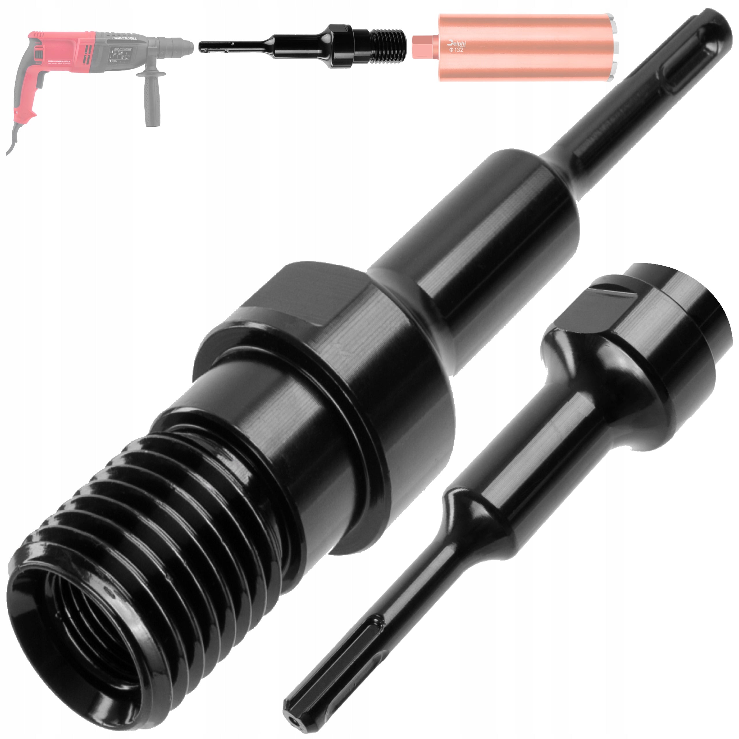 LACE DRILL ADAPTER SDS+ 1.1/4" UNC PLUS FOR CONCRETE 1 1/4" DELPHI Packaging status original