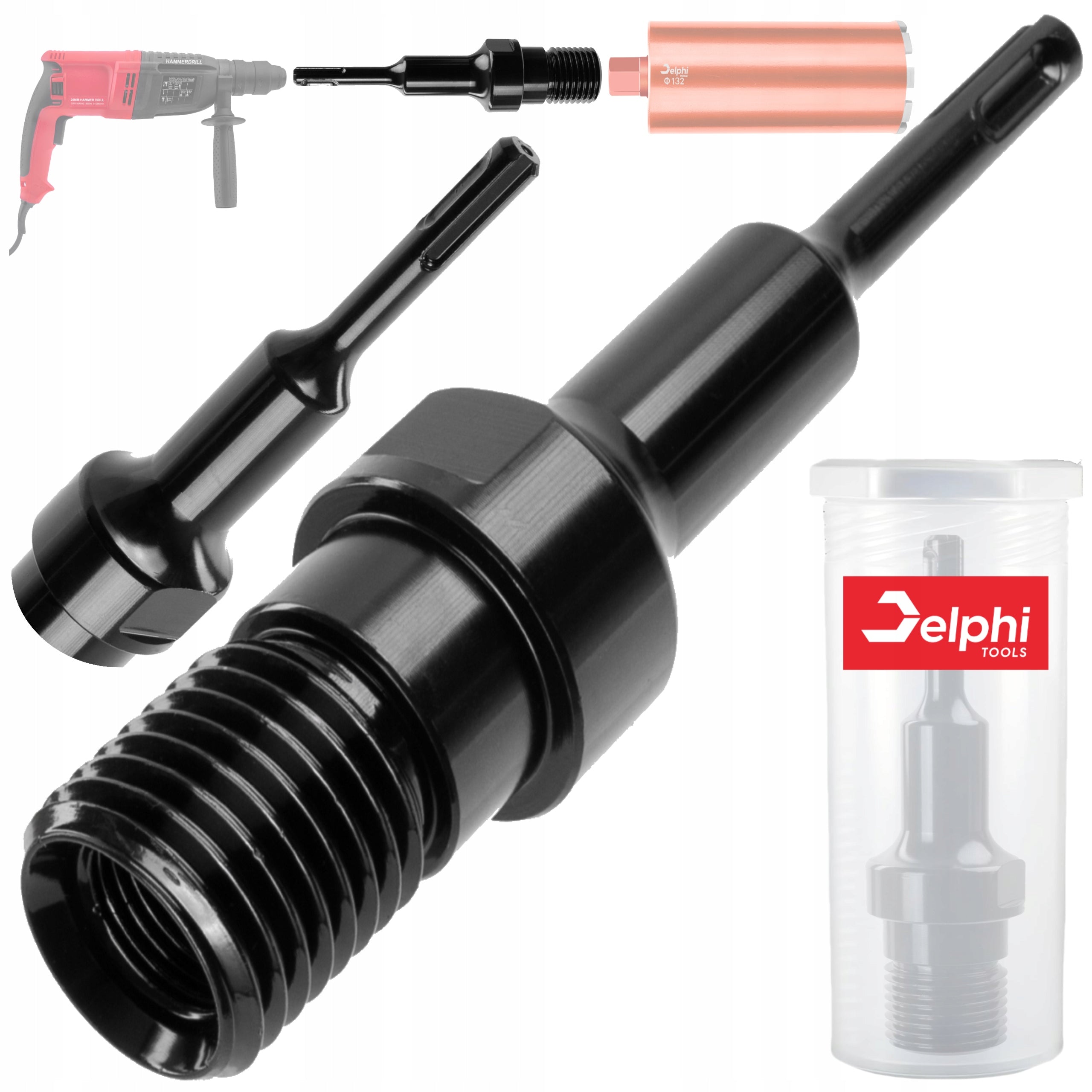 LACE DRILL ADAPTER SDS+ 1.1/4" UNC PLUS FOR CONCRETE 1 1/4" DELPHI