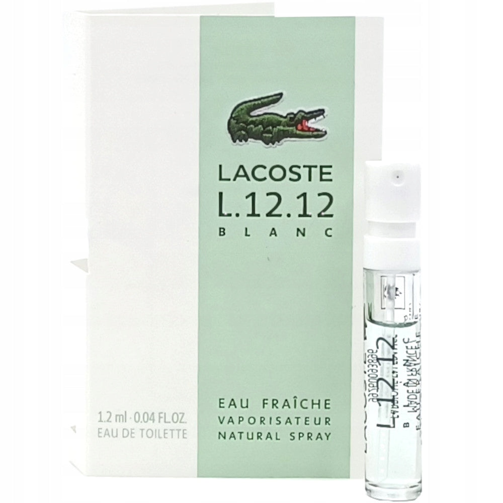 LACOSTE L.12.12 BLANC EAU FRAICHE Eau de toilette male 1,2ml