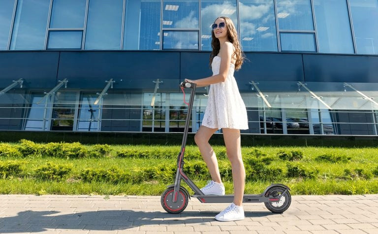 LADPED LP80 350W Folding Electric Scooter, 8.5" Lightweight Design,Black Color black