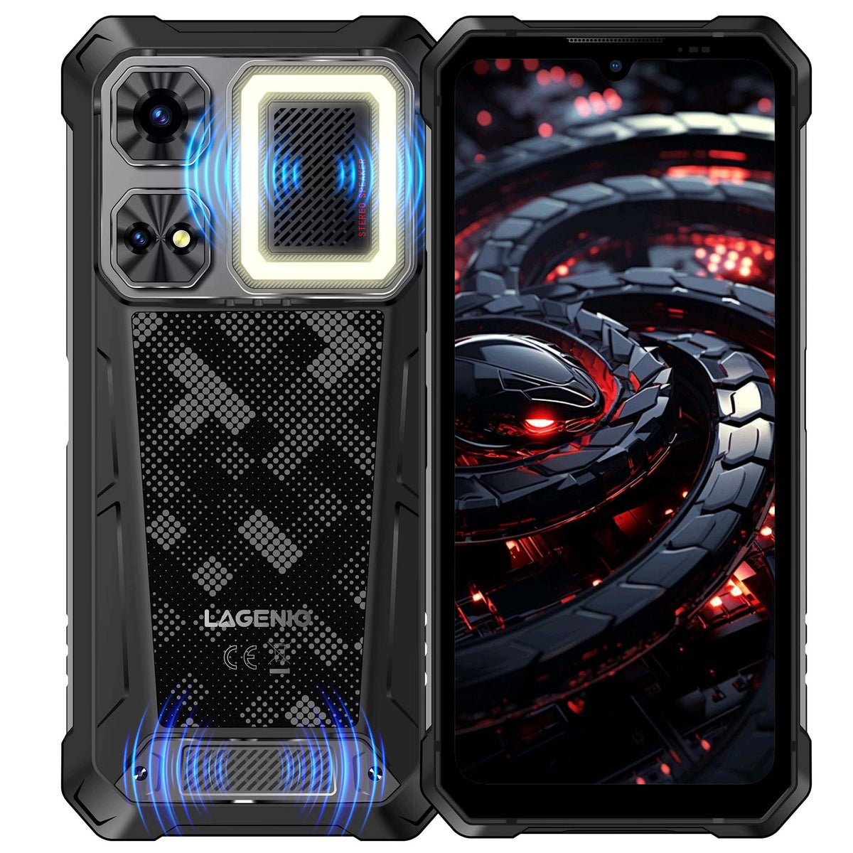 LAGENIO Rhino 1 Pro Smartphone Rugged IP68 IP69K 4G NFC 8+256GB/1TB