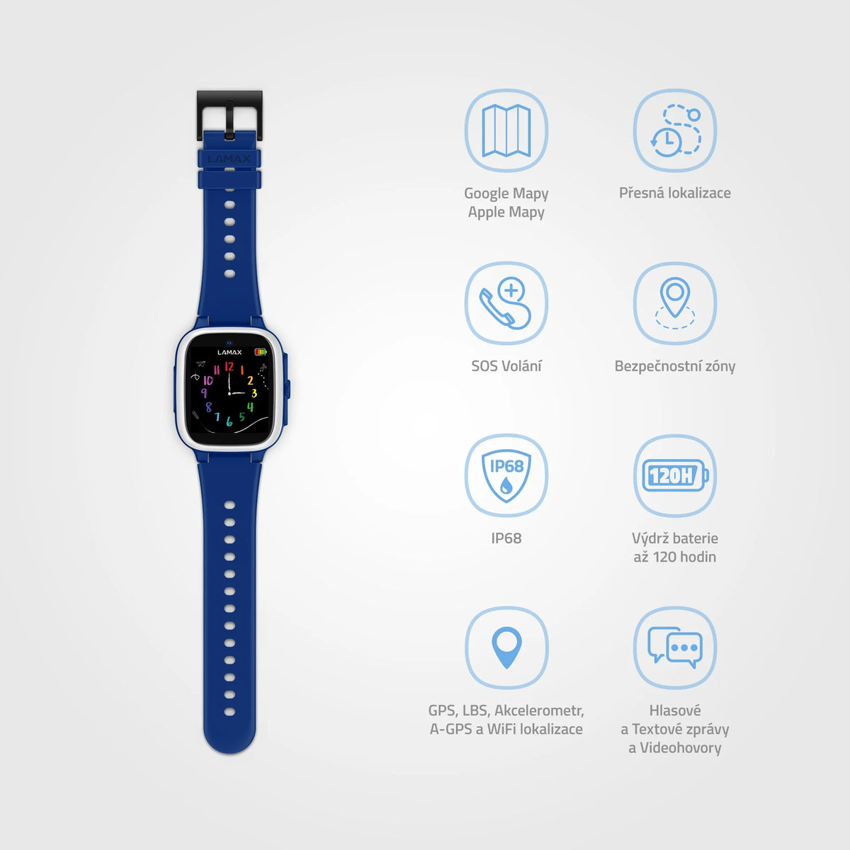 LAMAX WatchY4 Play Blue Brand Lamax