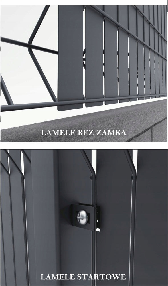 LAMELE FOR PANEL FENCES METAL STRIPS H 123 cm TELBOX Manufacturer code LO-123