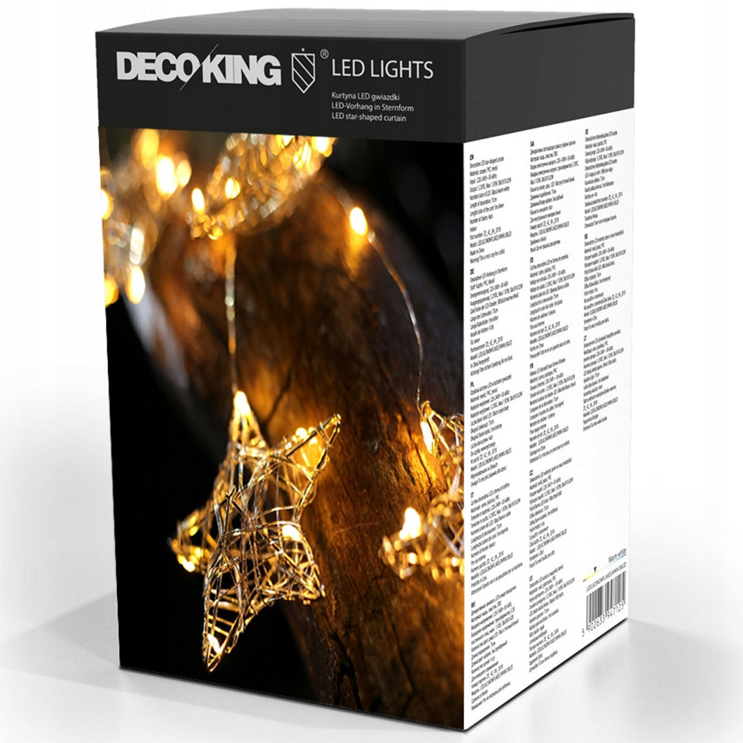 DecoKing girlianda Snowflakes, 38 LED