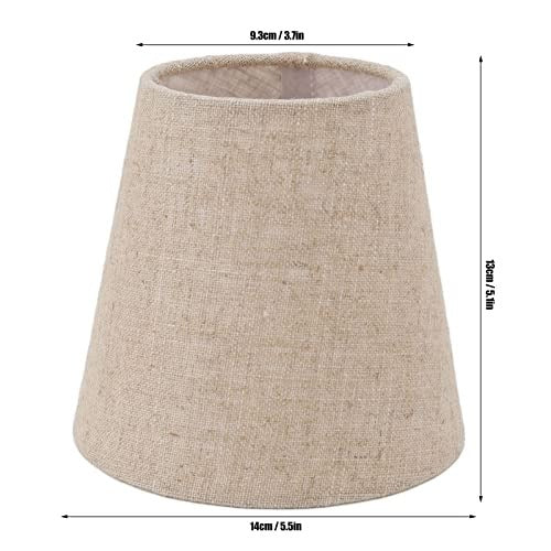 LAMPSHADES LINEN FABRIC BEIGE CLIP BULB E14 SET OF 6 PCS METAL Manufacturer code SWC5908151675779