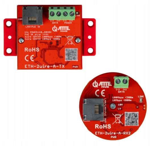 LAN TRANSMISSION KIT ETH-2wire-A-SET2 10/100Mbps + PoE after 2 conductors ATTE