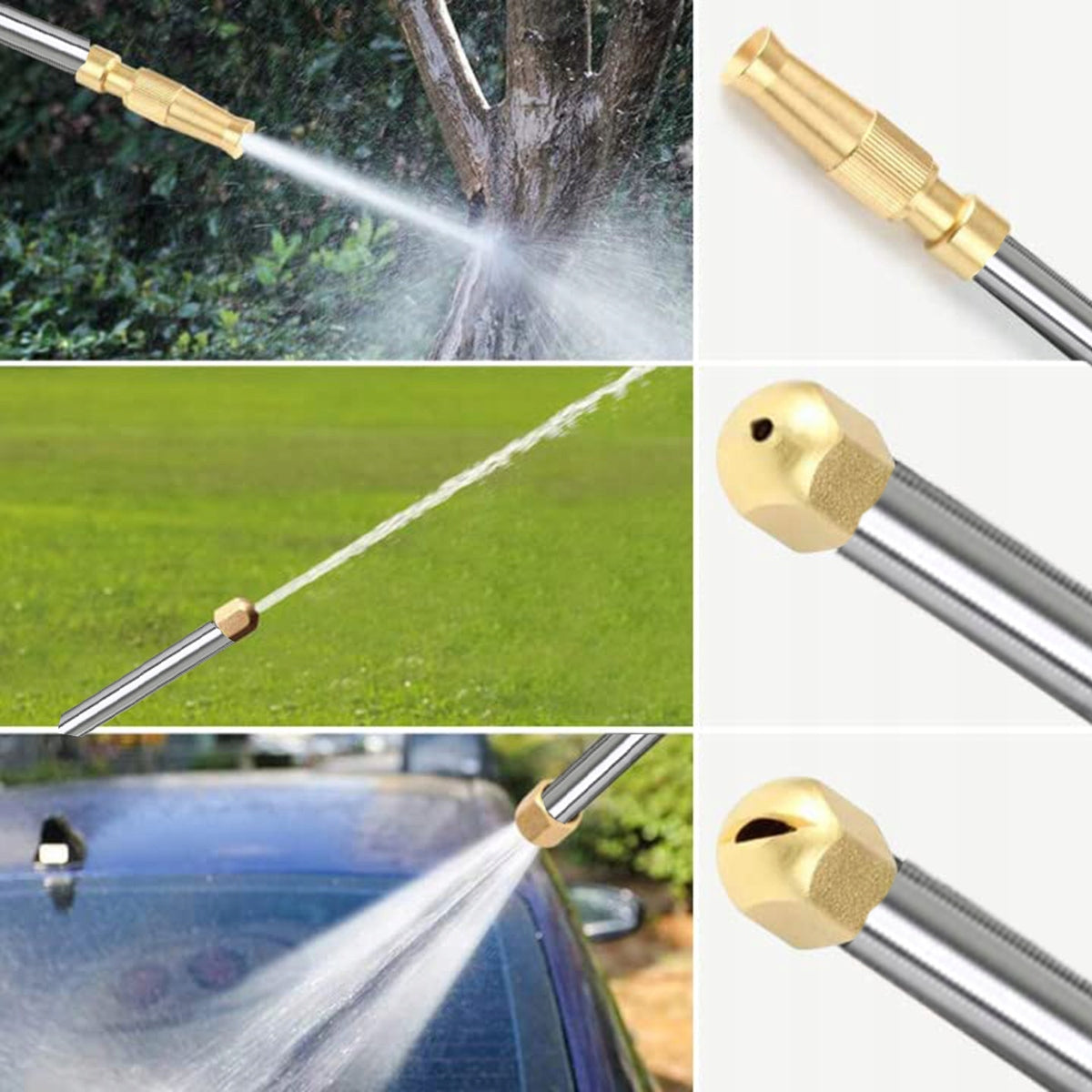 LANCE PRESSURE WASHER GARDEN HOSE GUN NOZZLES COPPER SET Operating pressure 60 bar
