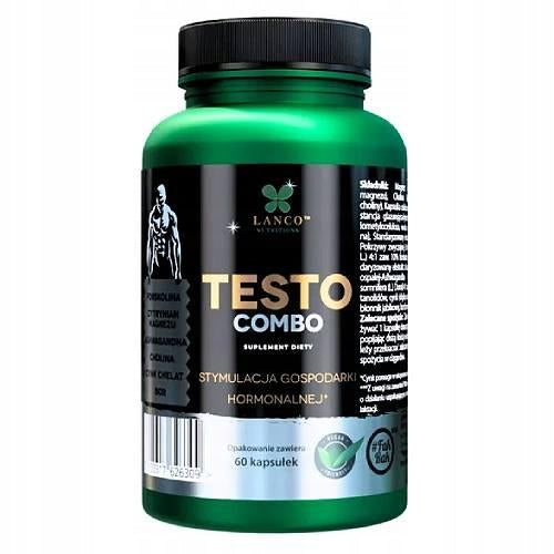 LANCO NUTRITIONS Testo Combo Increased testosterone levels, 60 kaps.