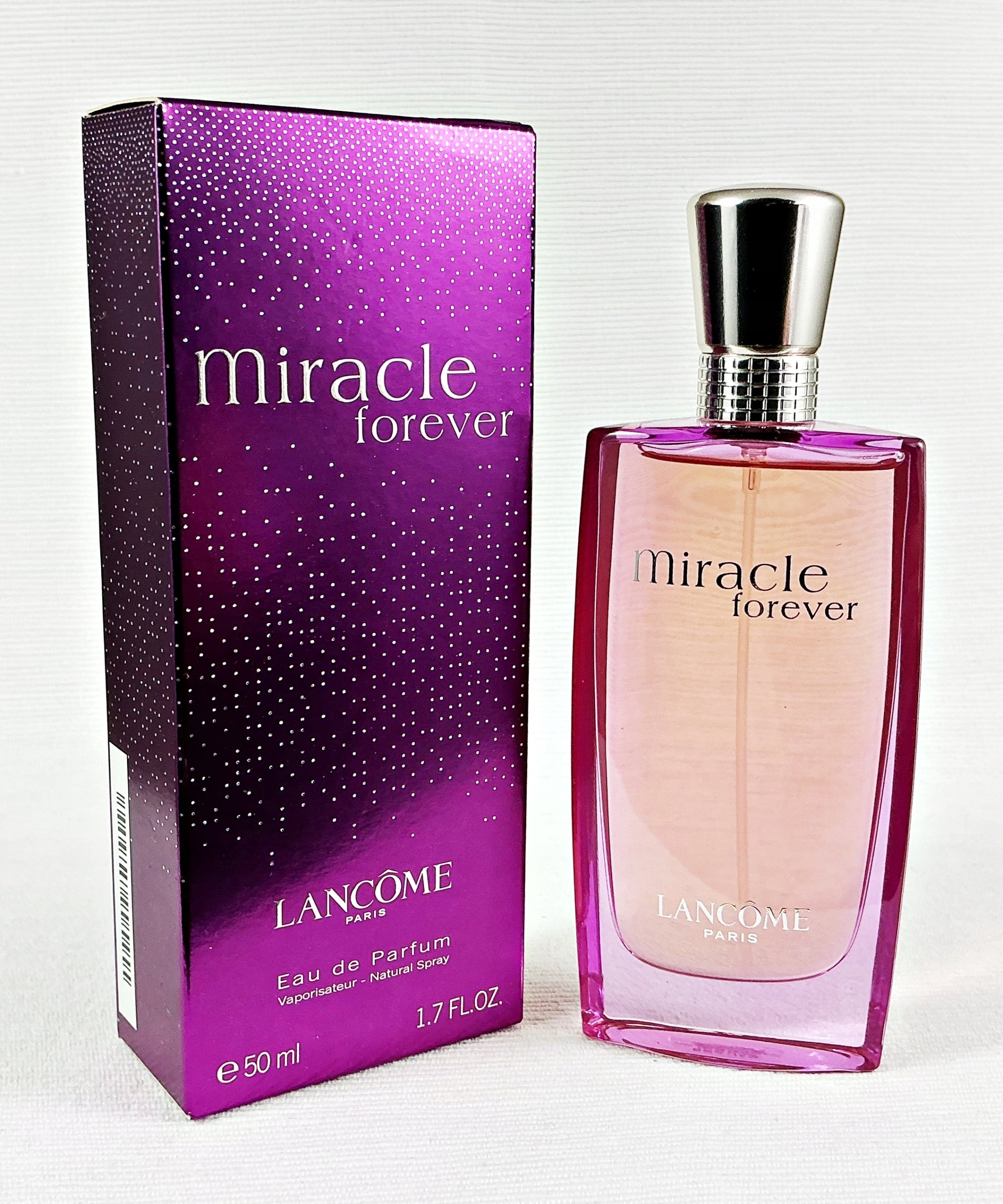 LANCOME MIRACLE FOREVER 50 ML EAU DE PARFUM UNIQUE Packaging status original
