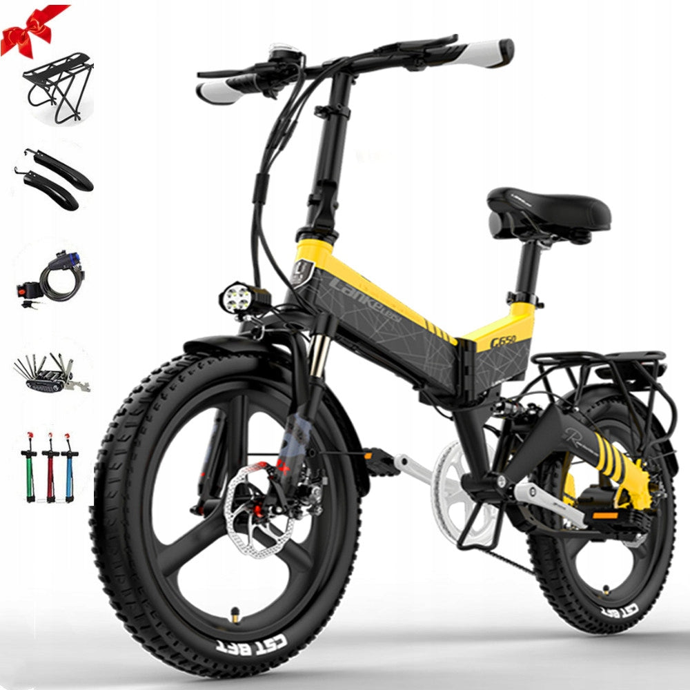 LANKELEISI Folding Municipal Electric Vehicle 750W 35KM/H 100HP 614,4WH Manufacturer code G650 750W 35KM/H 100KM 614,4WH wielofunkcyjne