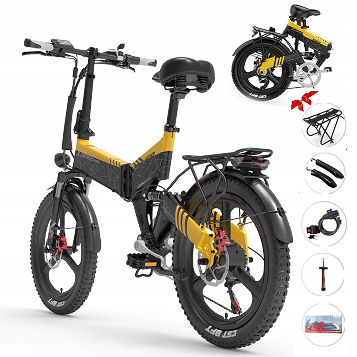 LANKELEISI Folding Municipal Electric Vehicle 750W 35KM/H 100HP 614,4WH
