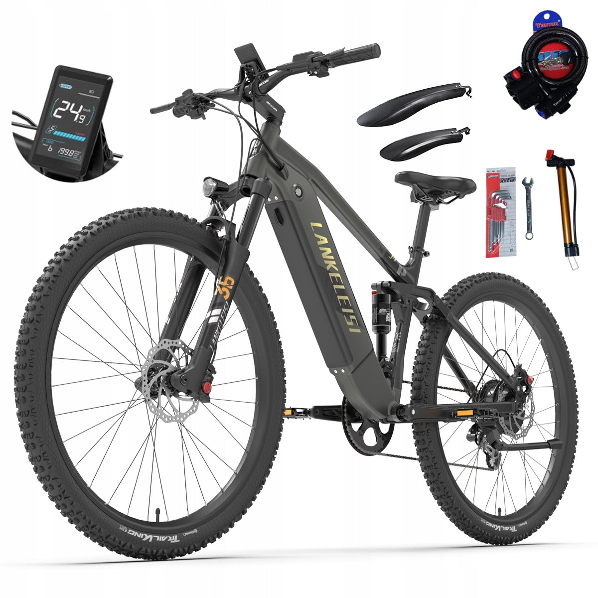 LANKELEISI RX600PRO Electric vehicle 1000W 44KM/H 48V20AH 150KM 29"+Bag Manufacturer code LANKELEISI RX600PRO 1000W 48V20AH
