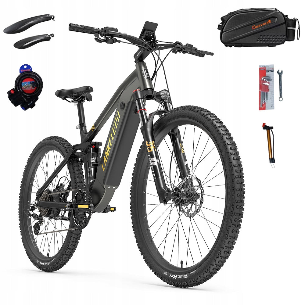 LANKELEISI RX600PRO Electric vehicle 1000W 44KM/H 48V20AH 150KM 29"+Bag
