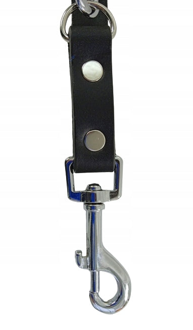 LANYARD ADJUSTABLE DETACHABLE LEATHER HADA BLACK Manufacturer code SMYCZ CZARNA REGULOWANA GŁADKA