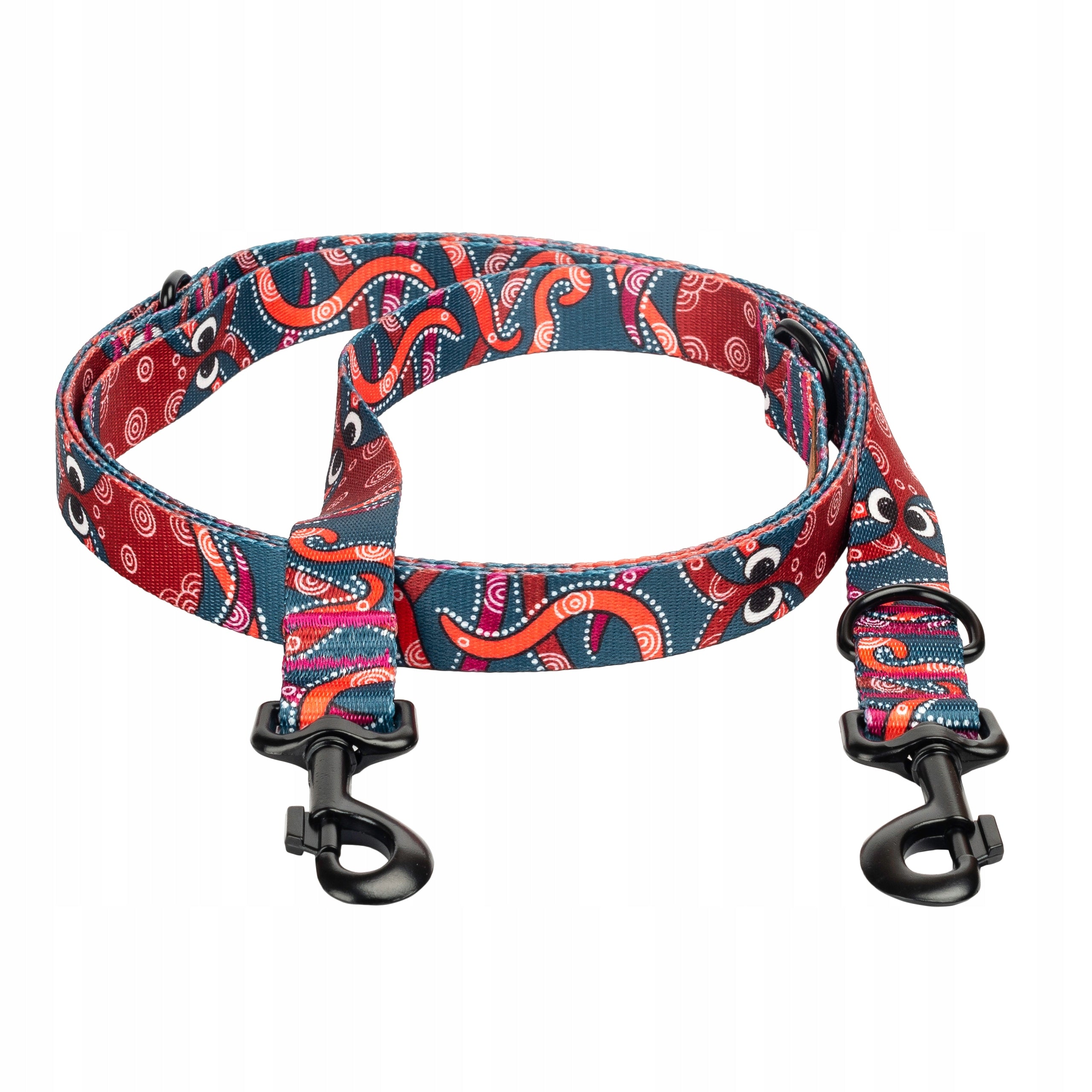 LANYARD CLIP-ON different lengths 300 cm for small breeds Ukory OCTOPUS Manufacturer code Smycz przepinana 300 cm 1,5 PIES OŚMIORNICZKI