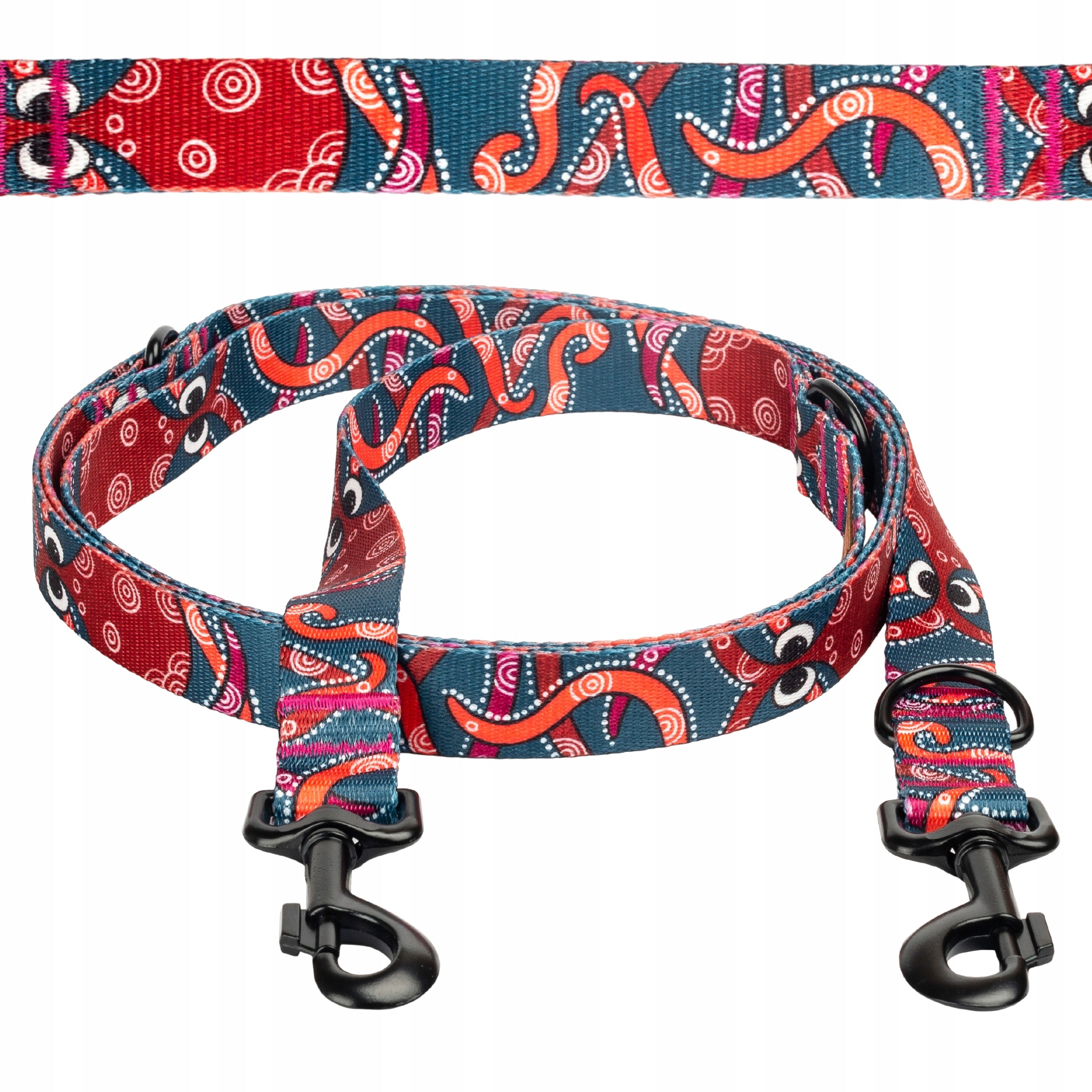 LANYARD CLIP-ON different lengths 300 cm for small breeds Ukory OCTOPUS