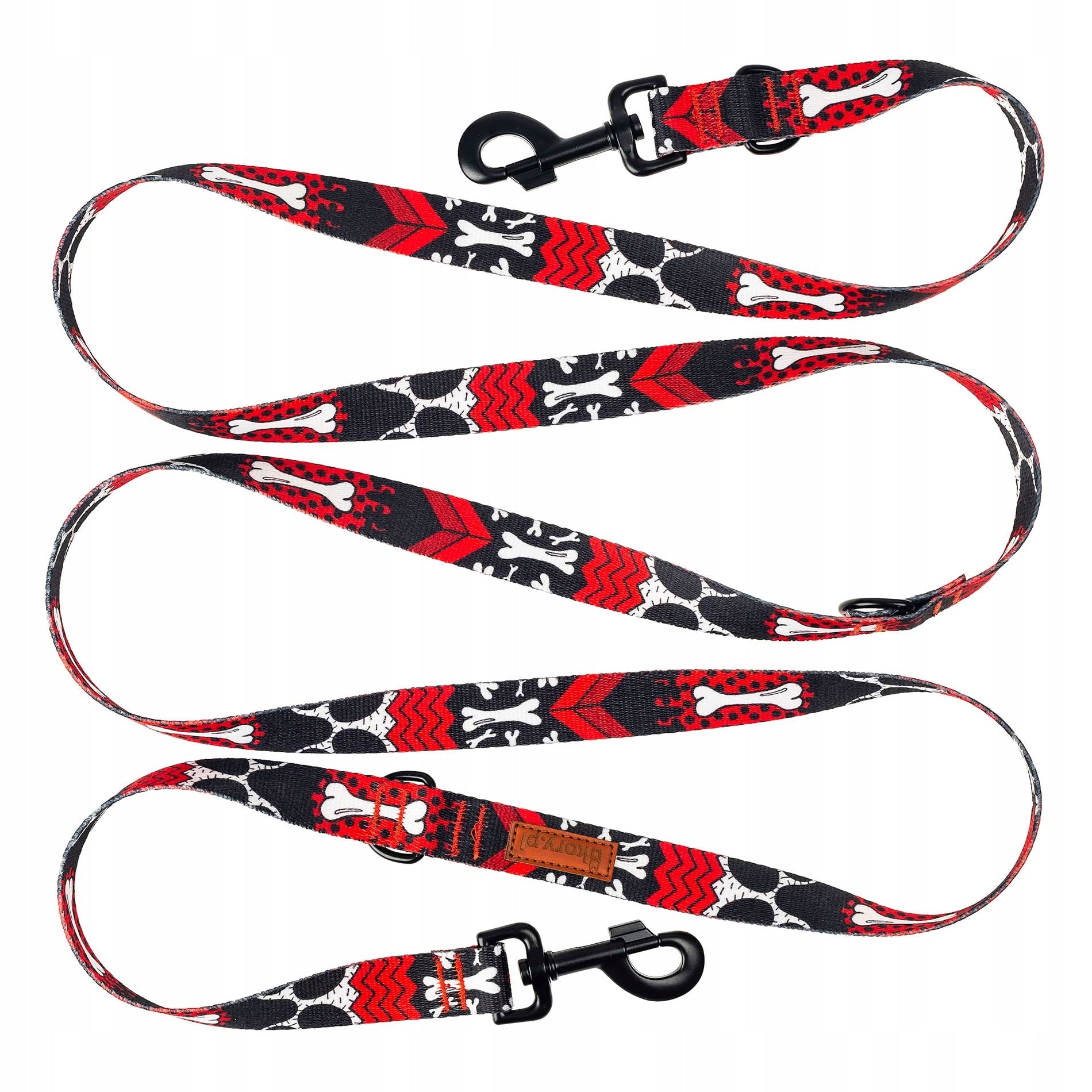 LANYARD CLIP-ON extra long 5 METERS for dog terrier Ukory RED BONE Brand Ukory