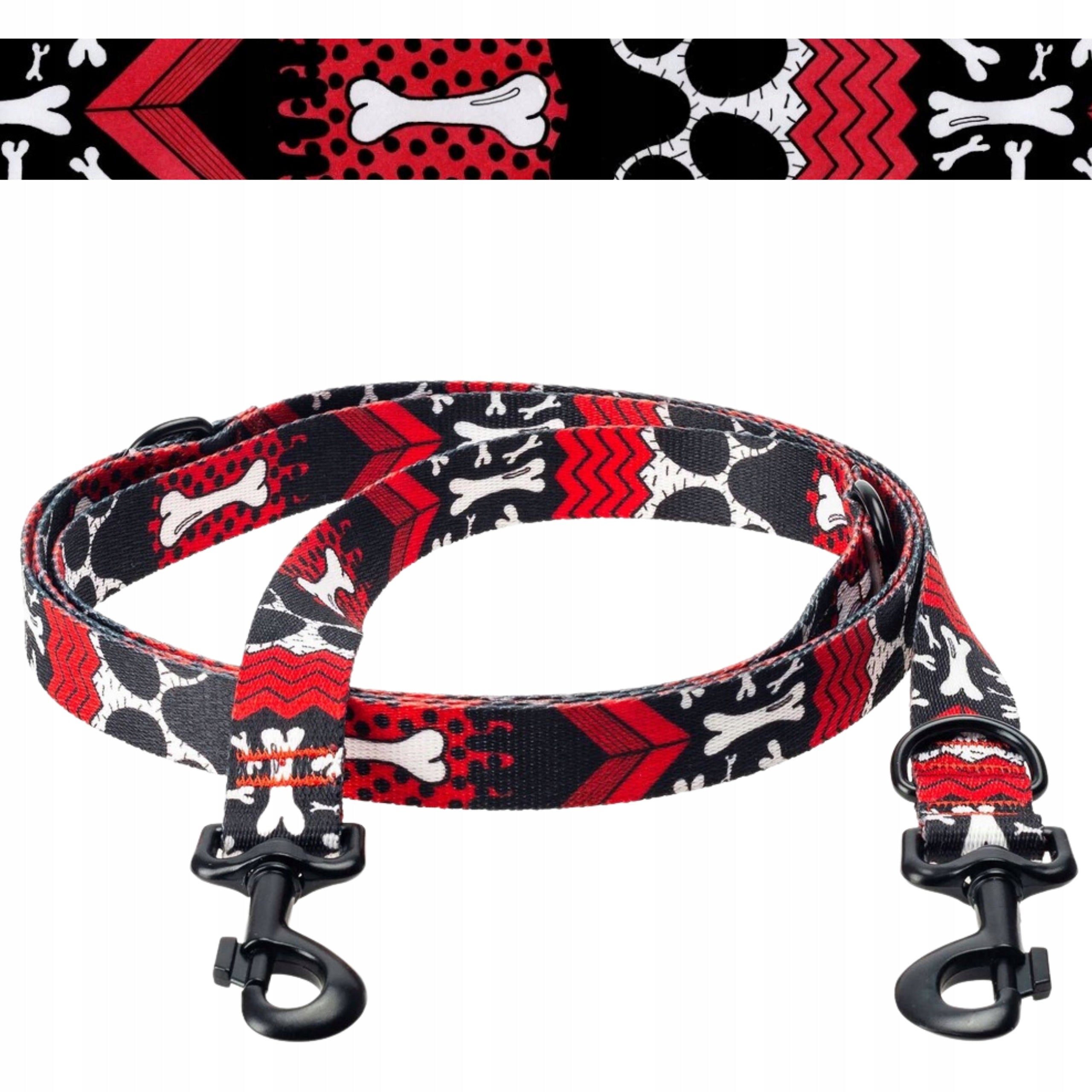 LANYARD CLIP-ON extra long 5 METERS for dog terrier Ukory RED BONE