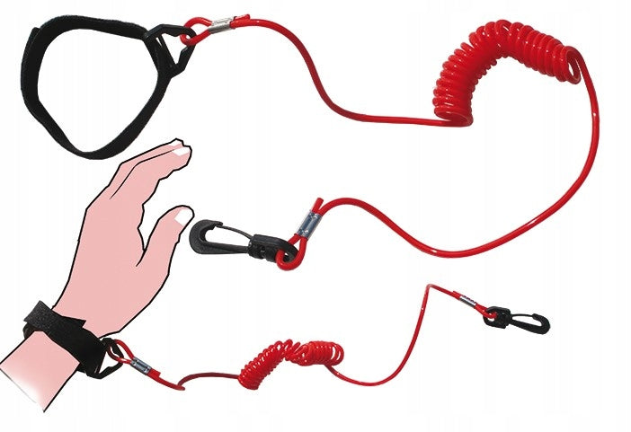 LANYARD SAFETY BAND FOR KAYAK SCOOTER SUP - PADDLE PROTECTION