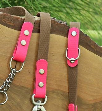 LANYARD WATERPROOF STRONG training rope Biothane PVC 5m 16mm brown EAN (GTIN) 5907541100921