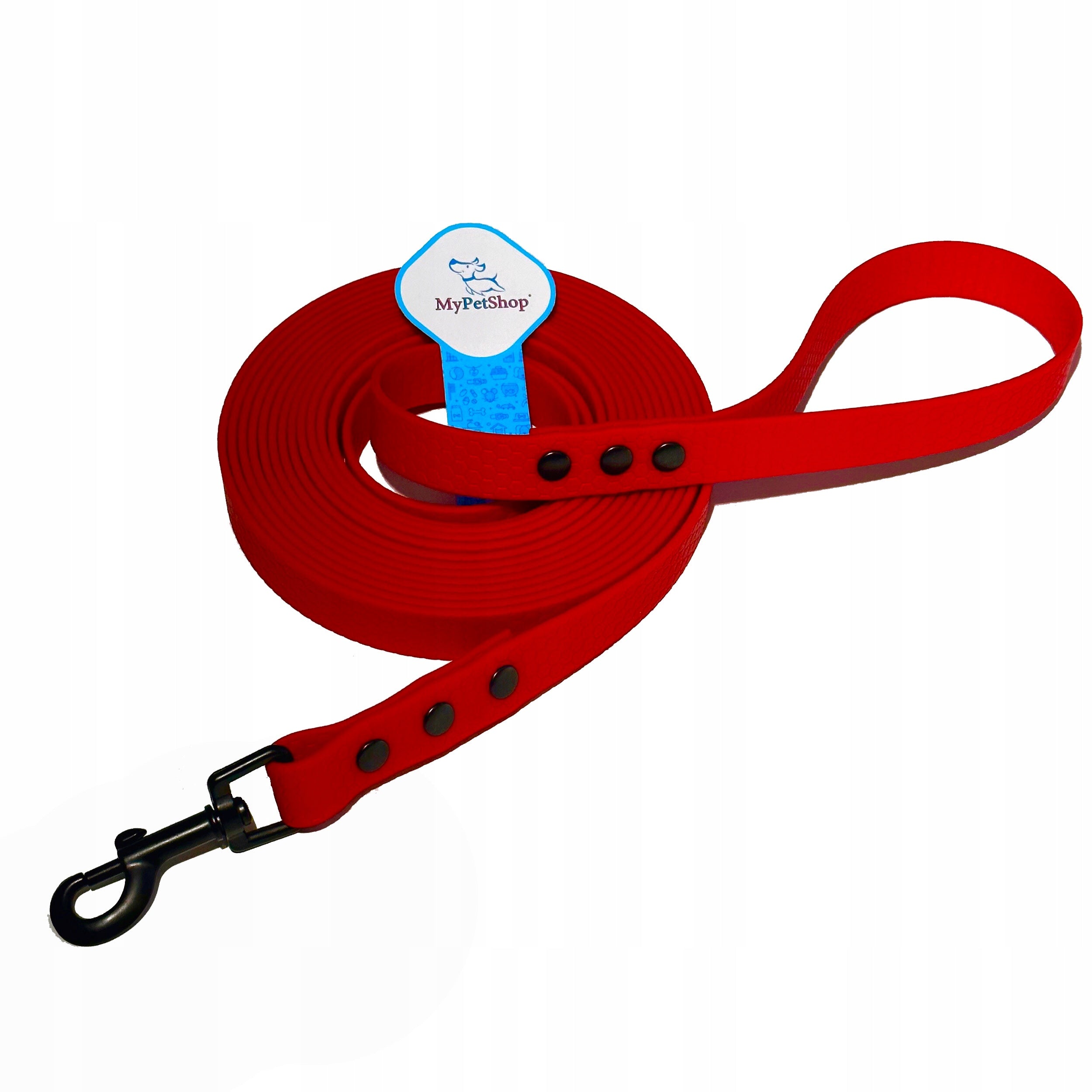LANYARD for Dog CLIP-ON BIOTHANE 2,5-3,5 -5m TRAINING STRONG WIDE 20mm Maximum leash length 5 m