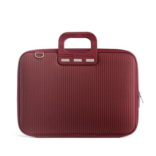 LAPTOP BAG 15 16 INCHES BURGUNDY BOMBATA RIGA ELEGANT FOR HOME Brand no brand